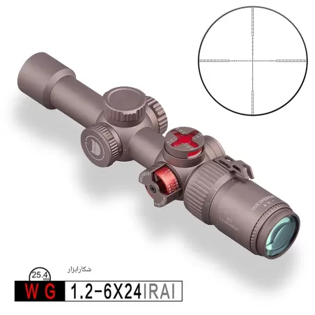 دوربین دیسکاوری WG-1.5-6×24 IRAI( (25.4mm)