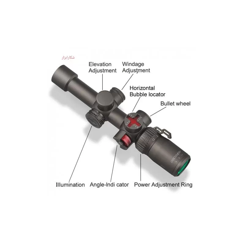 دوربین دیسکاوری WG-1.5-6×24 IRAI( (25.4mm)