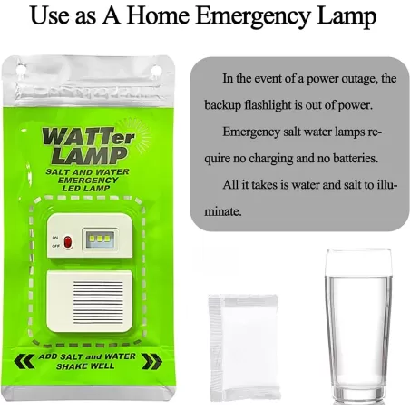 لامپ LED اضطراری آب و نمک WATTer LAMP