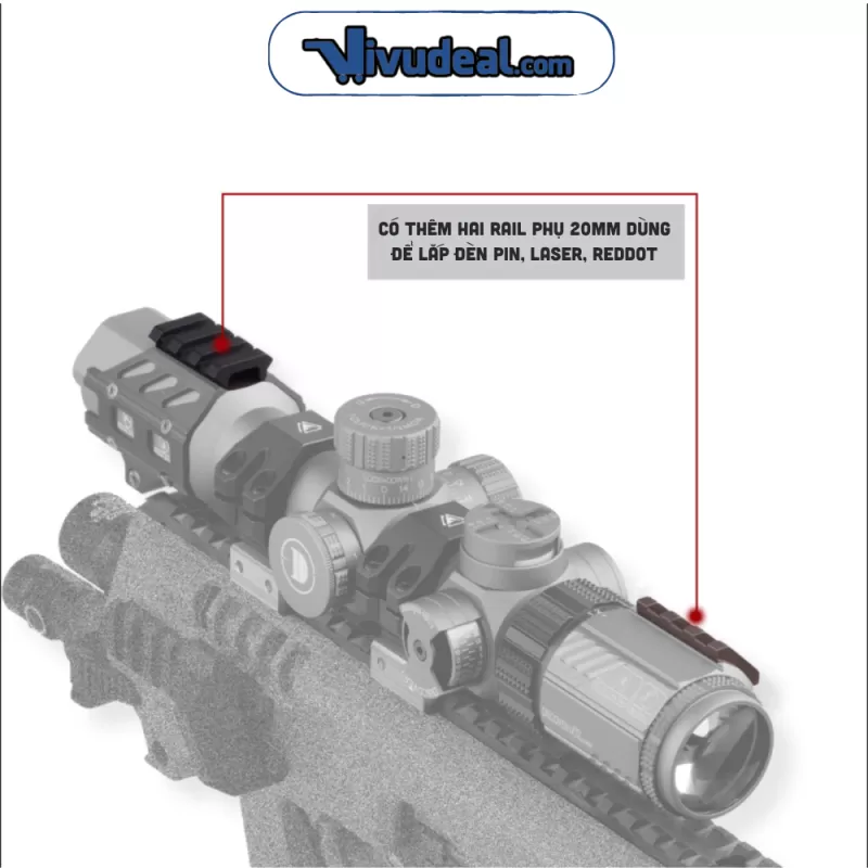 خرید و قیمت دوربین دیسکاوریWG 1.2-6×24 IRAI (30 mm) در سایت شکار ابزار