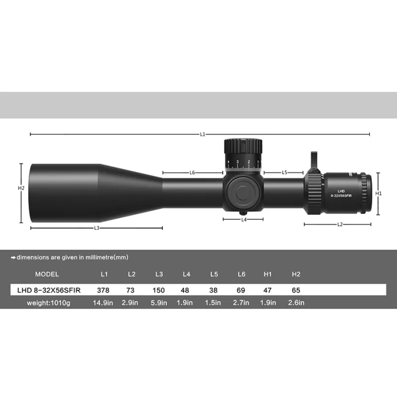 خرید و قیمت دوربین دیسکاوری LHD 8-32×56 SFIR-Z FFP در سایت شکارابزار