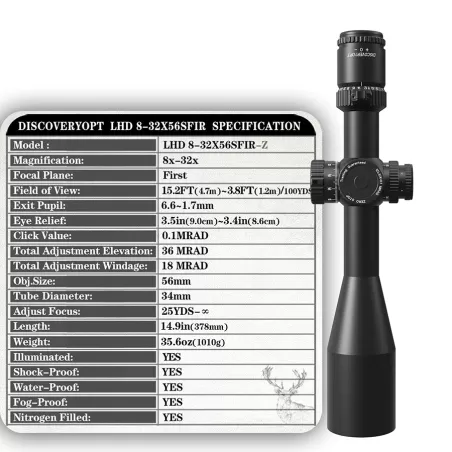 خرید و قیمت دوربین دیسکاوری LHD 8-32×56 SFIR-Z FFP در سایت شکارابزار خرید و قیمت دوربین دیسکاوری LHD 8-32×56 SFIR-Z FFP در سایت شکارابزار