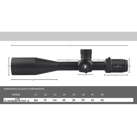 خرید و قیمت دوربین دیسکاوری LHD 6-24×50 SFIR FFP-L در سایت شکارابزار خرید و قیمت دوربین دیسکاوری LHD 6-24×50 SFIR FFP-L در سایت شکارابزار