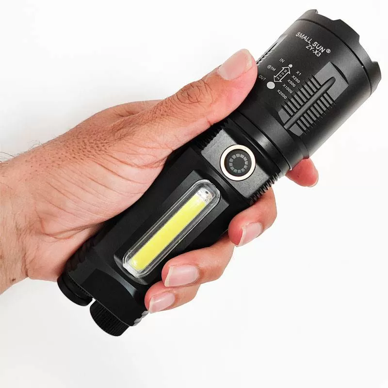خرید و قیمت چراغ قوه اسمالسان SMALL SUN ZY-X3 در سایت شکار ابزار