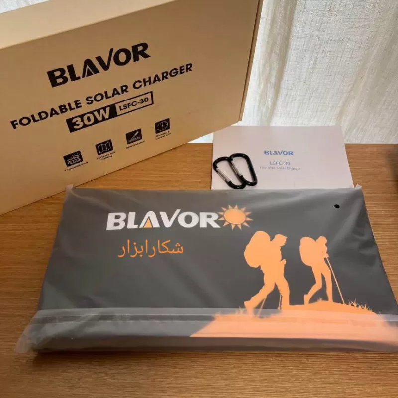 خرید و قیمت پنل خورشیدی اورجینال BLAVOR 30W LSFC-30 در سایت شکار ابزار