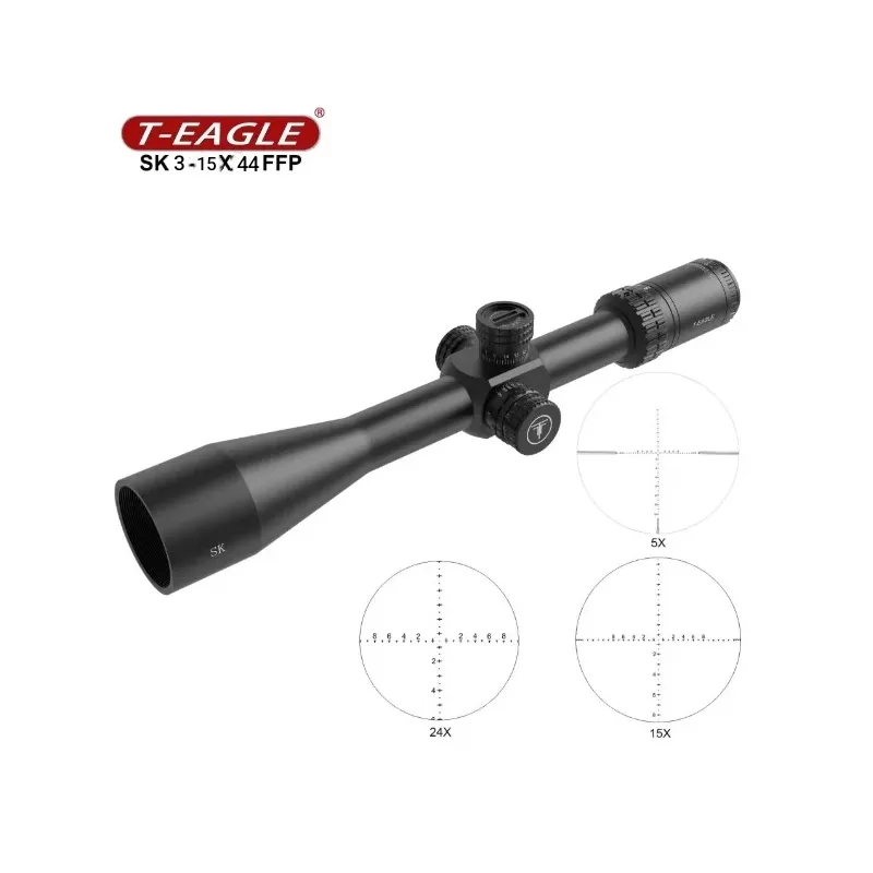 خرید و قیمت دوربین روی سلاح T-EAGLE 3-15×44 FFP در سایت شکار ابزار