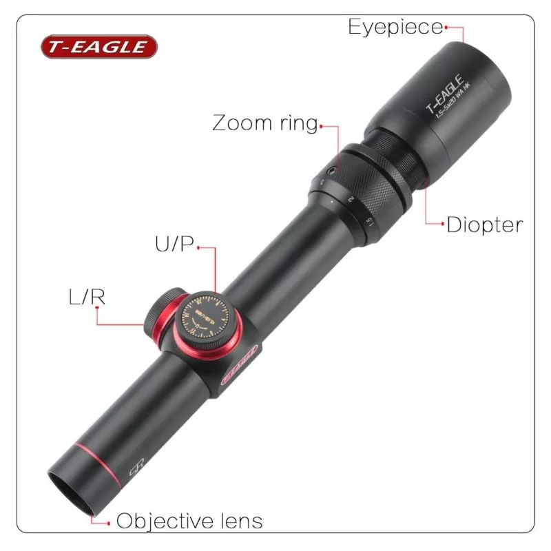 دوربین تفنگ تی-ایگل SR 1.5-5*20 WA