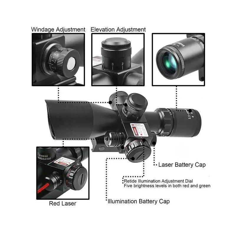 دوربین تفنگ کامت مدل M11 لیزر دار